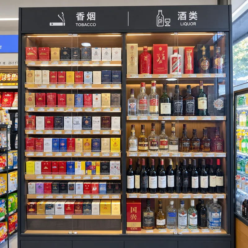 便利店烟酒柜 北京商超配套设施