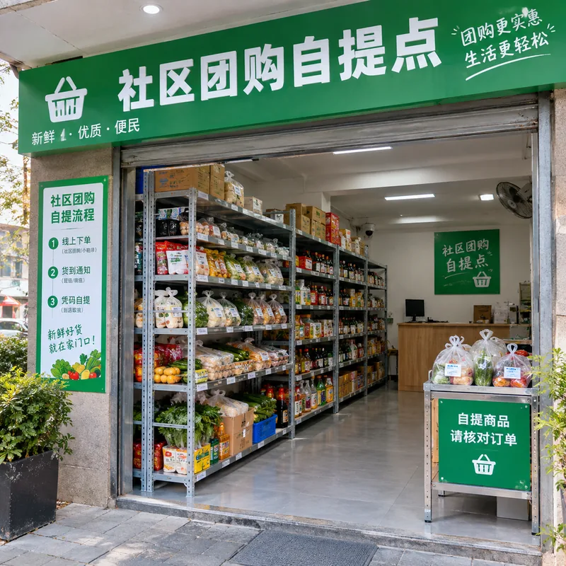 团购自提点专用置物架 北京商超配套设施